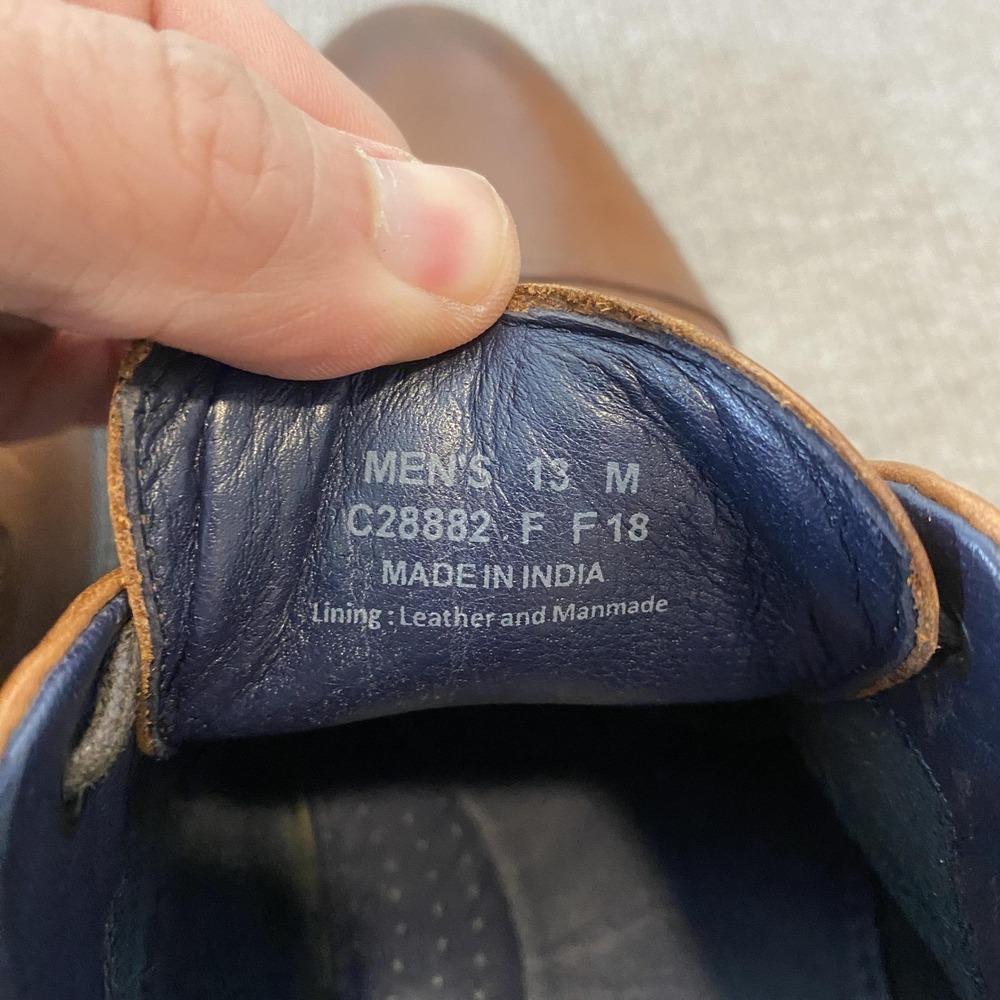 Cole Haan Grand.OS Shoes Mens Size 13 M Brown Leather Cap Toe Derby C28882 - Picture 8 of 11